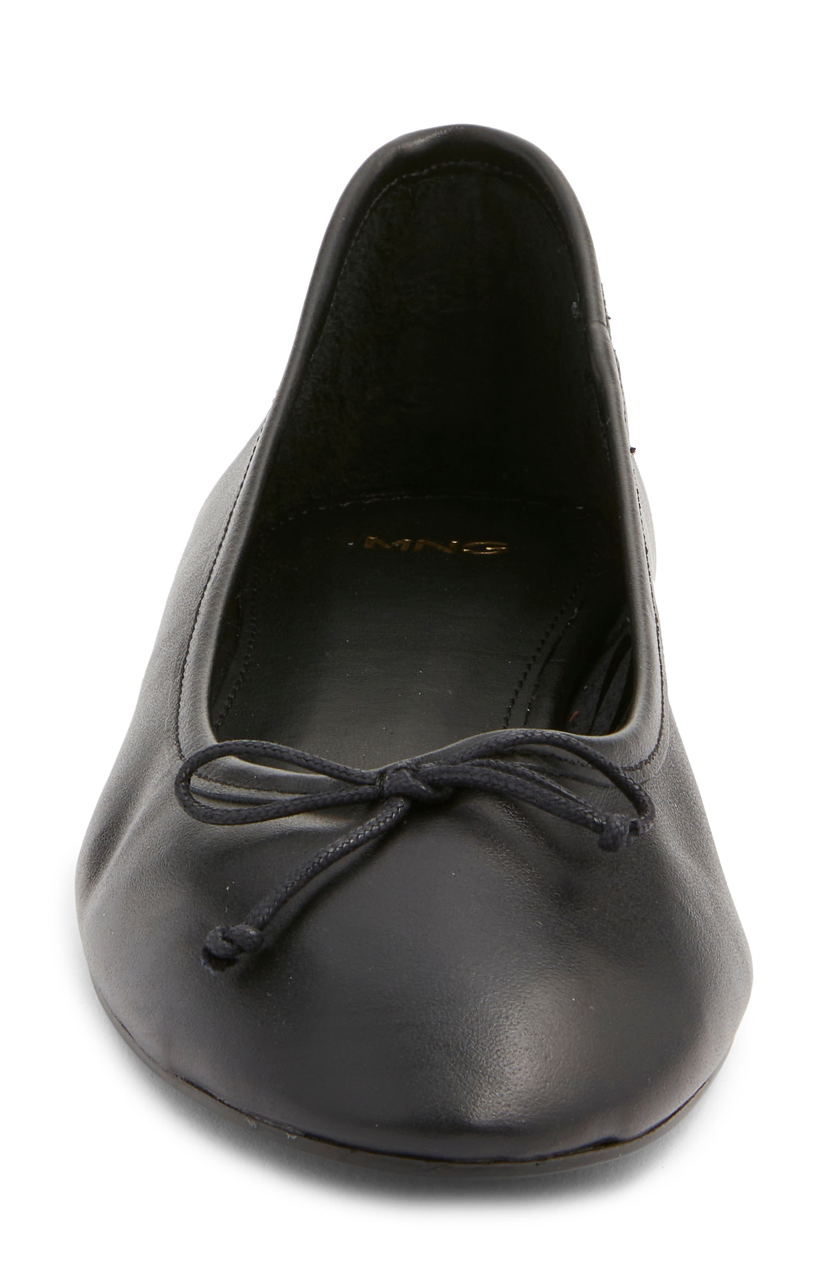 MANGO Ballet Flat, Alternate, color, Black