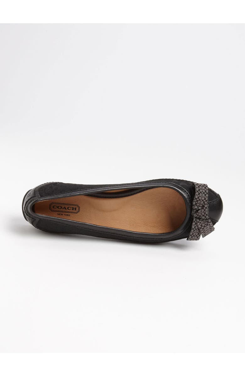 COACH 'Saundra' Flat, Alternate, color, Black/ Black