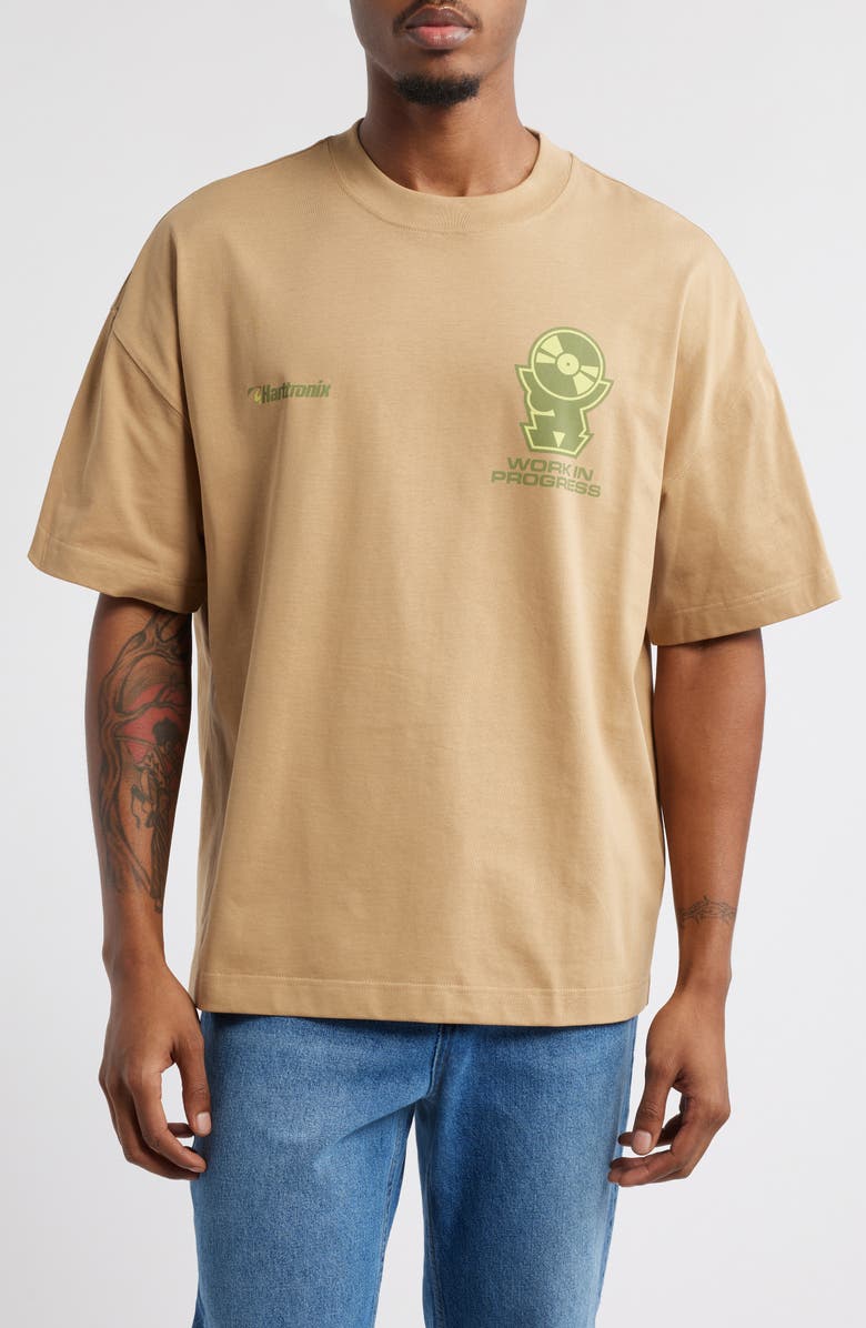 Carhartt Work In Progress Harttronix Oversize Organic Cotton Graphic T-Shirt, Main, color,