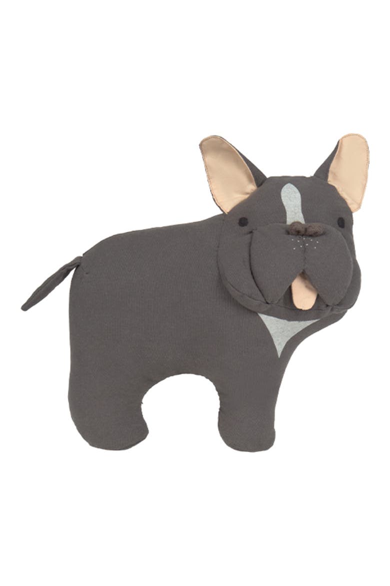 Jimmy French Bulldog Cushion, Main, color, GREY