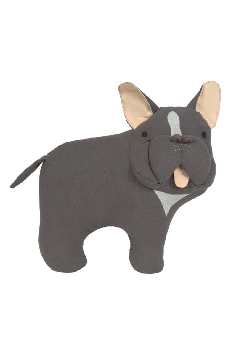 Lorena Canals Jimmy French Bulldog Cushion, Main, color, Grey