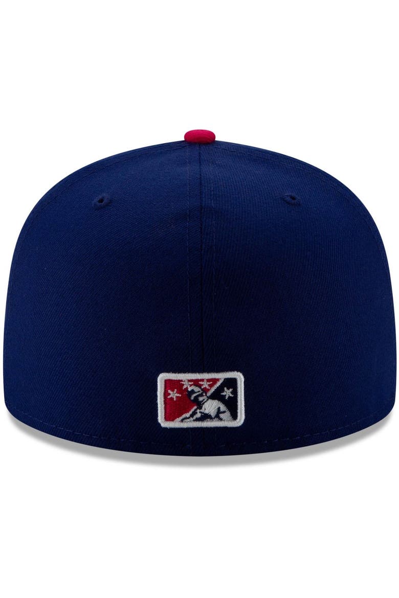 Men's New Era Navy/Pink Pointy Boots de Amarillo Copa de la Diversion 59FIFTY Fitted Hat, Alternate, color, Navy