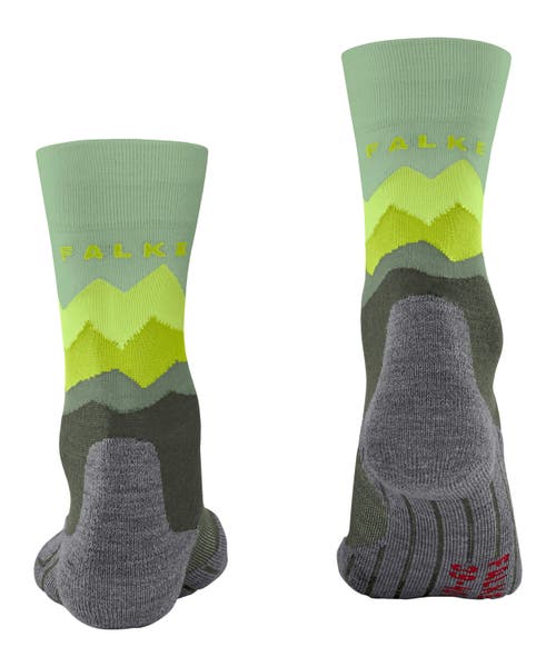 Falke Tk2 Explore Crest Hiking Socks In Green
