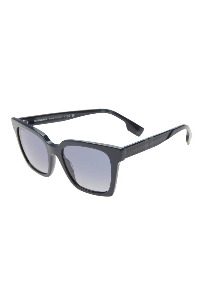 53mm Gradient Square Sunglasses, Alternate, color, BLUE