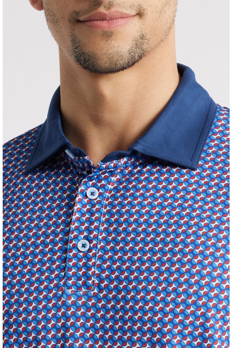 Vintage Slub Modal Blend Polo, Alternate, color, NAVY/ RED