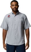Columbia Men's Columbia Gray Georgia Bulldogs Tamiami Omni-Shade Button-Down Shirt