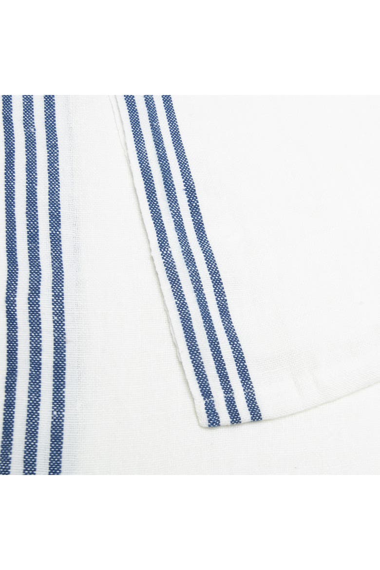 Alsace Tea Towels - Set of 2, Alternate, color, White, Blue 20" x 30"