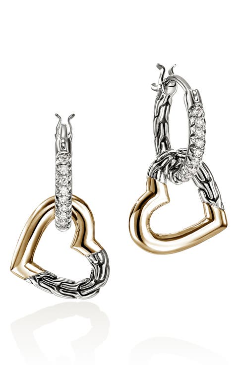 Essentials Heart Drop Earrings