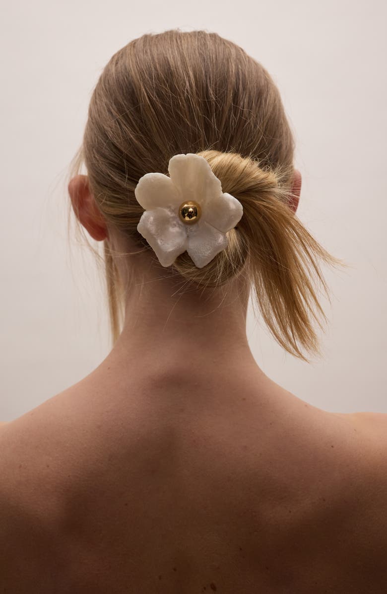 LELET NY Medium Eden Resin Cuff Ponytail Holder, Alternate, color, Pearlescent