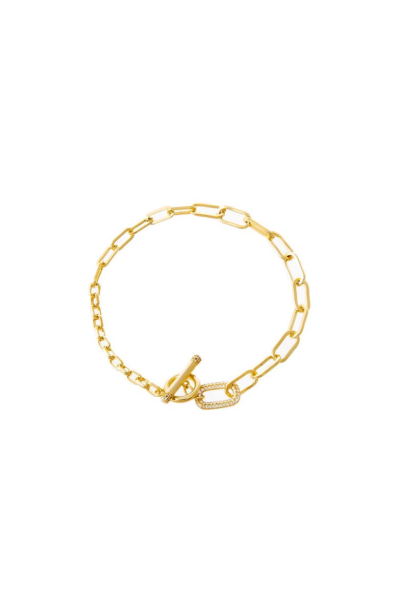 BY ADINA EDEN Pave Accented Toggle Multi Chain Bracelet, Main, color,