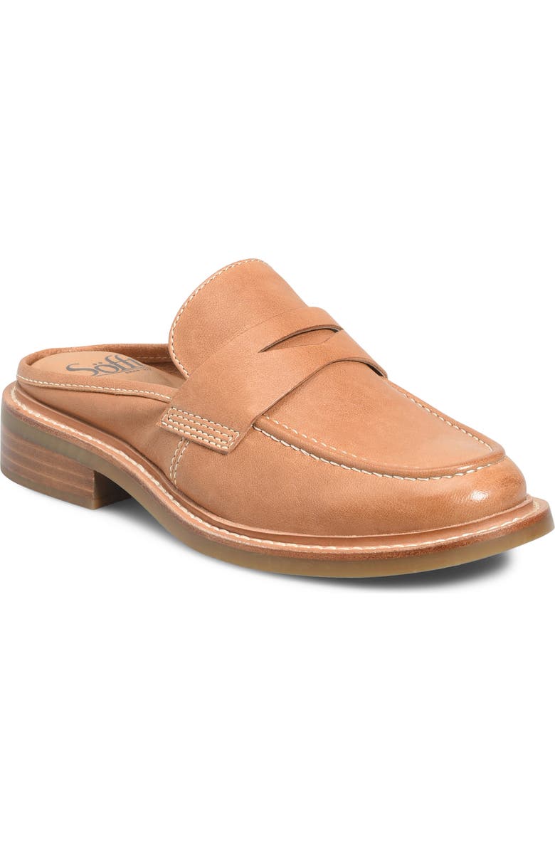 Söfft Monique Penny Loafer Mule, Main, color, Honey