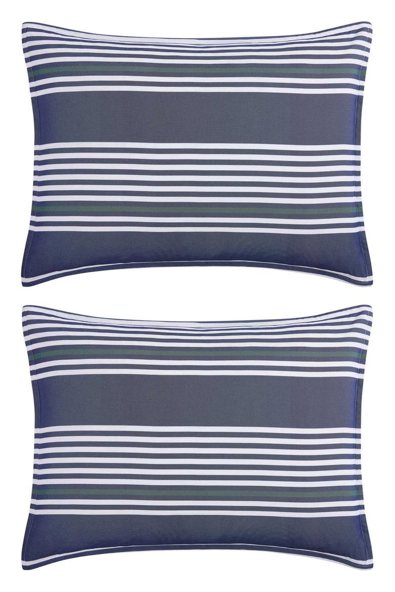 Lido Stripe Comforter Set, Alternate, color, DEEP BLUE