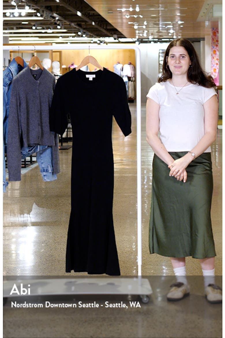 Pima Cotton Blend Sweater Dress video