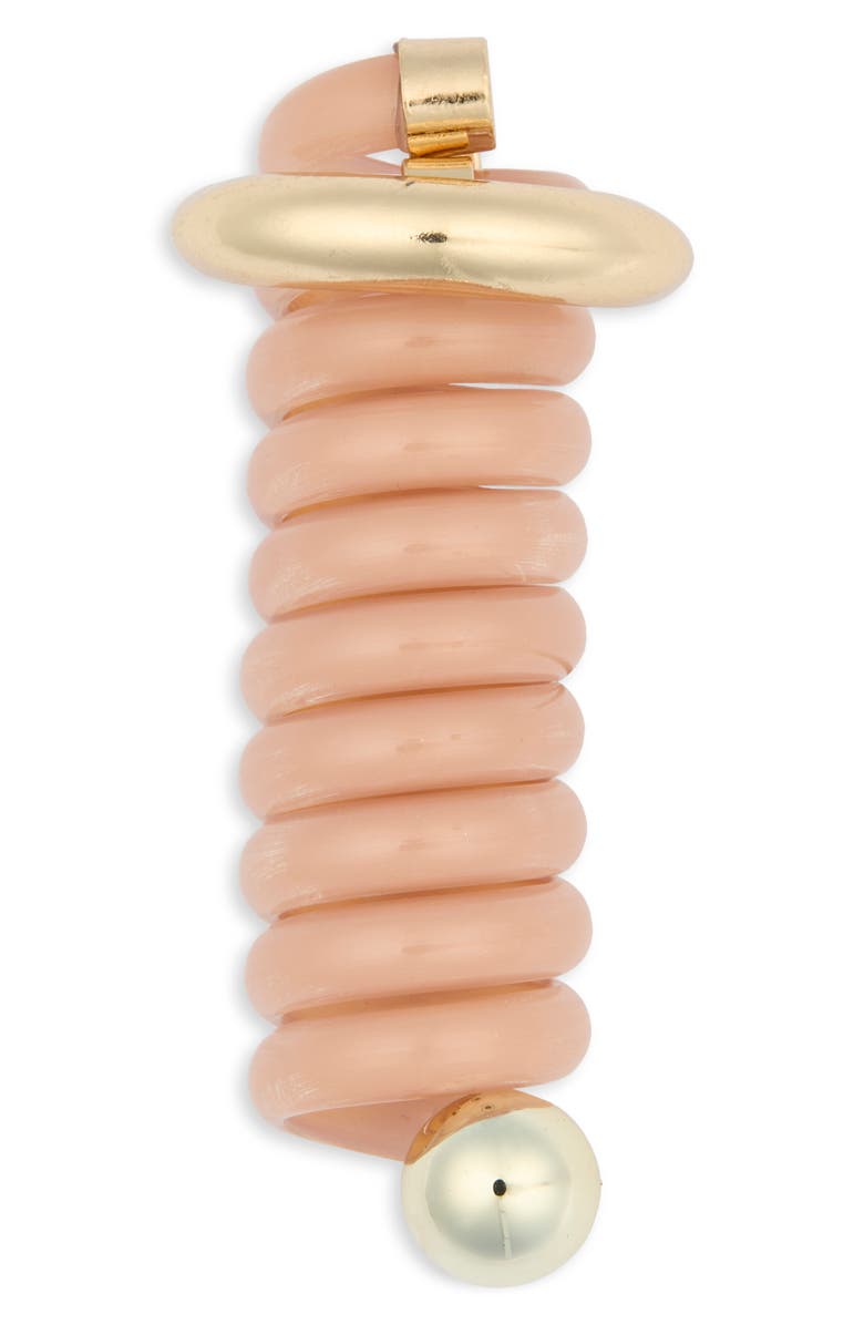 L. Erickson Kai Coil Ponytail Holder, Main, color, Pink