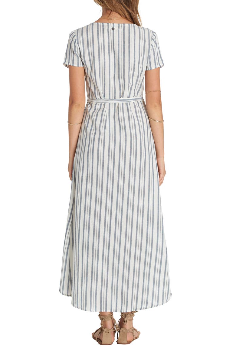 Right Side Wrap Midi Dress, Alternate, color, CAPRI