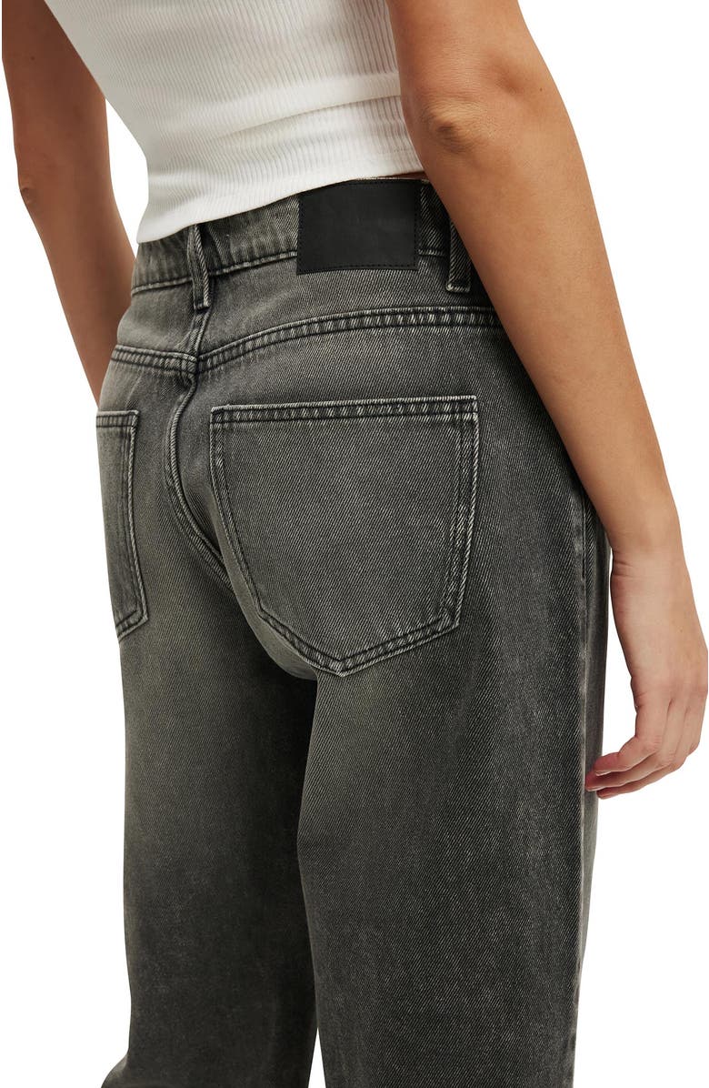 Cotton On Women's Low Rise Straight Jean, Alternate, color, Domino Black