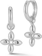 CHLOE AND MADISON Clover Hoop Earrings