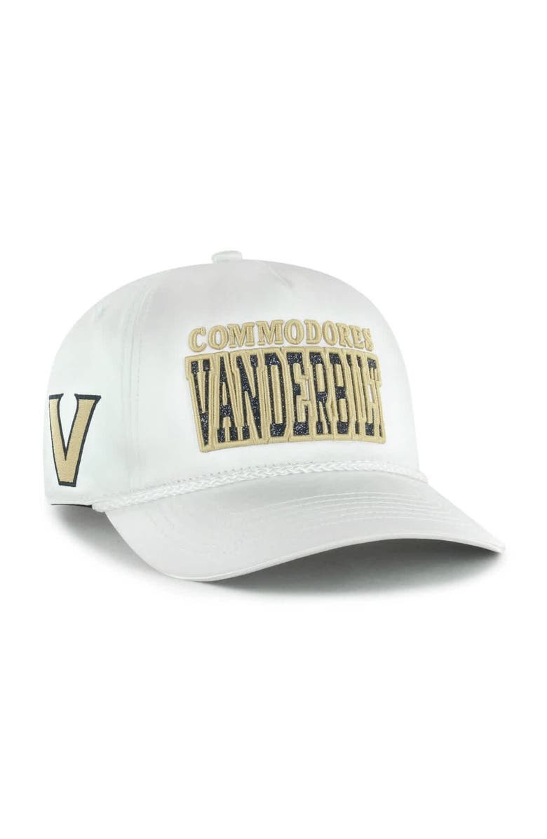 '47 Women's '47 White Vanderbilt Commodores Outspoken Hitch Adjustable Hat, Main, color, White