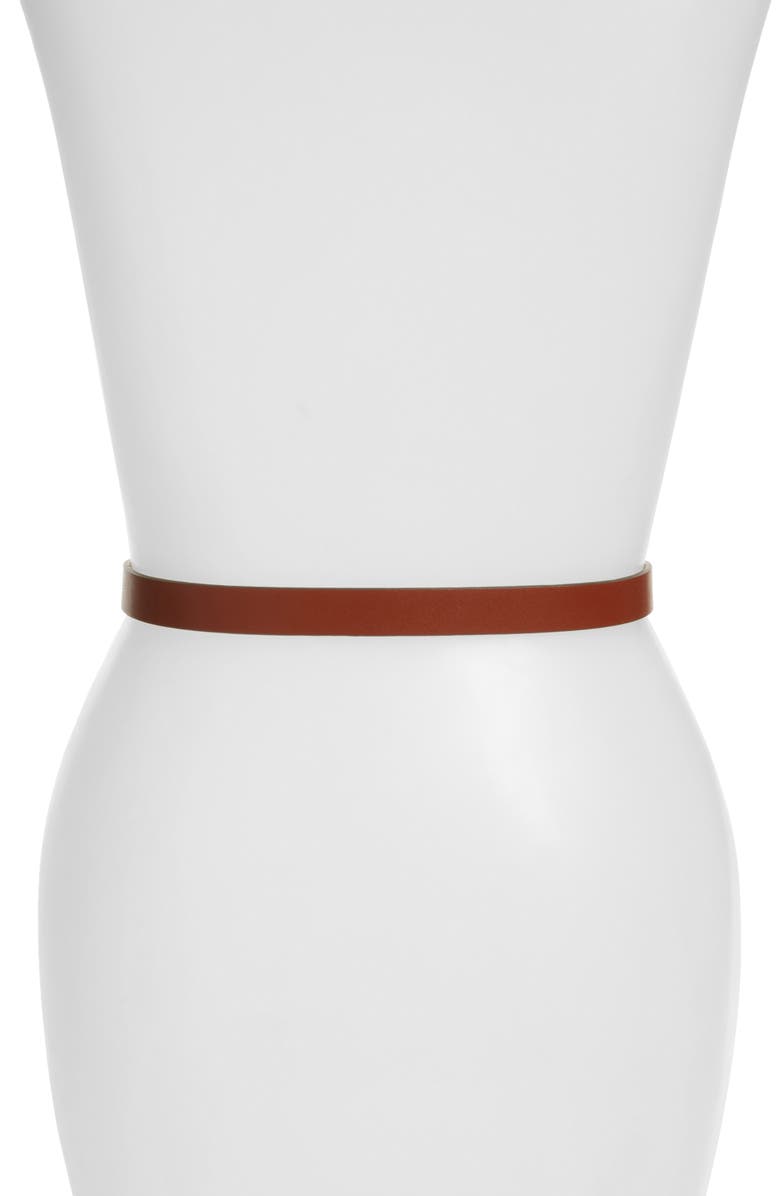 Nordstrom Metal Keeper Belt, Alternate, color, Cognac