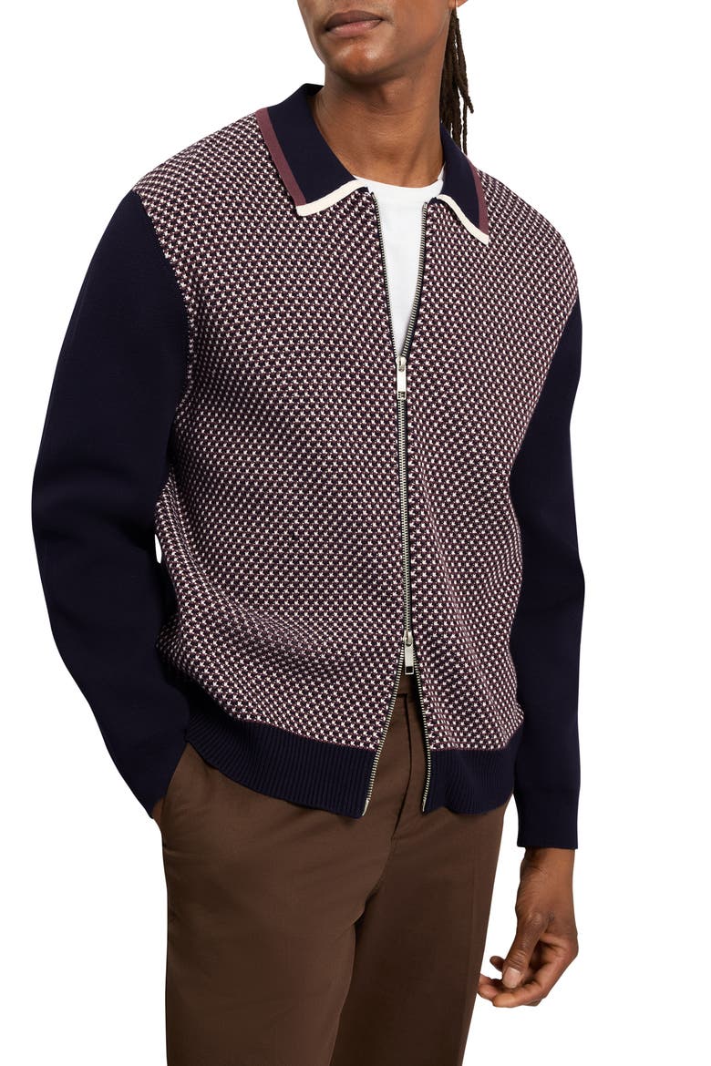 Mescal Full Zip Jacket, Main, color, NAVY