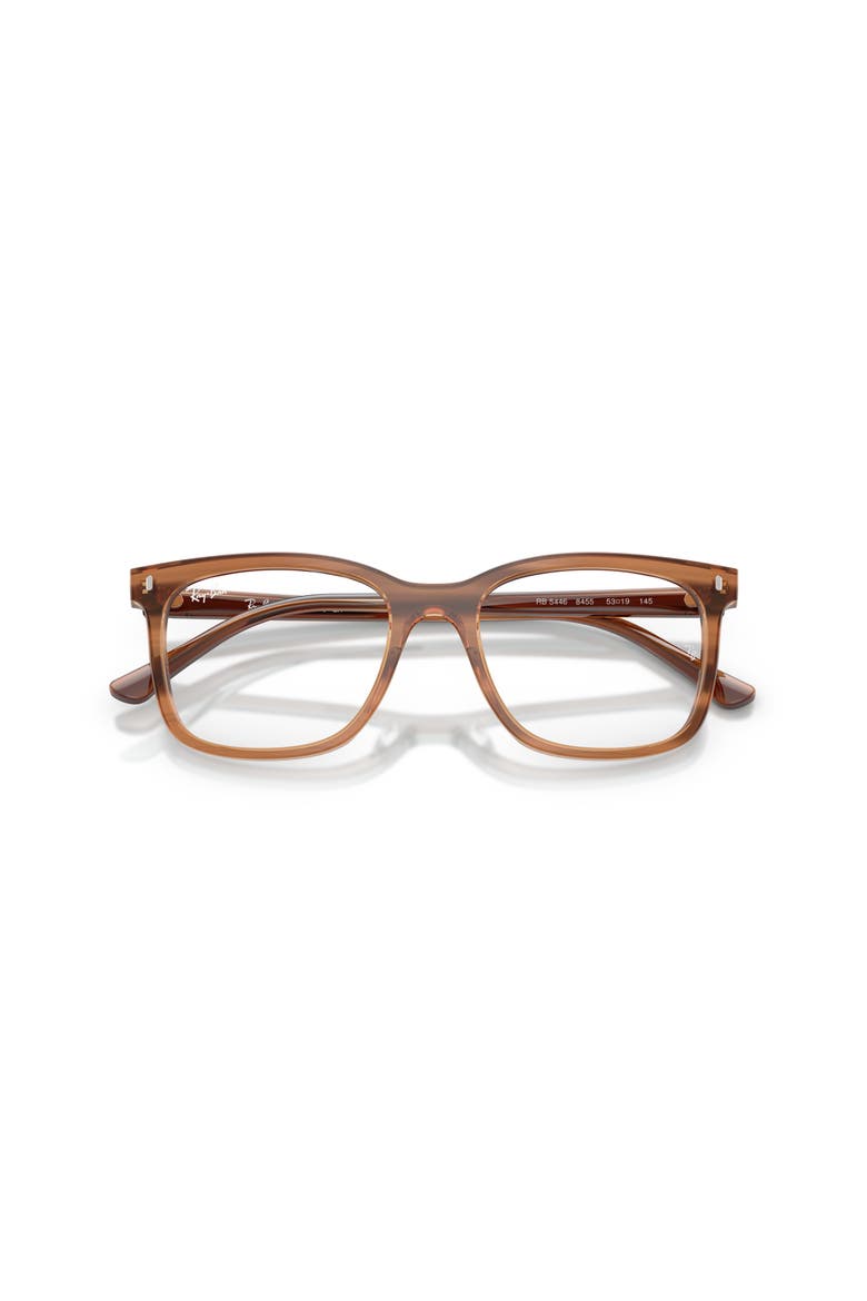 53mm Square optical glasses, Alternate, color, Tortoise