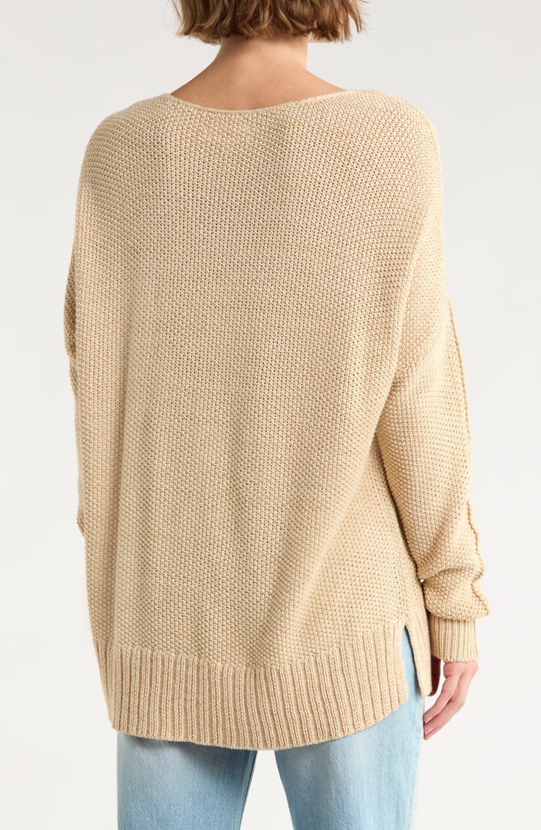 Lucky Brand V-Neck Pullover Sweater, Alternate, color, Irish Cream