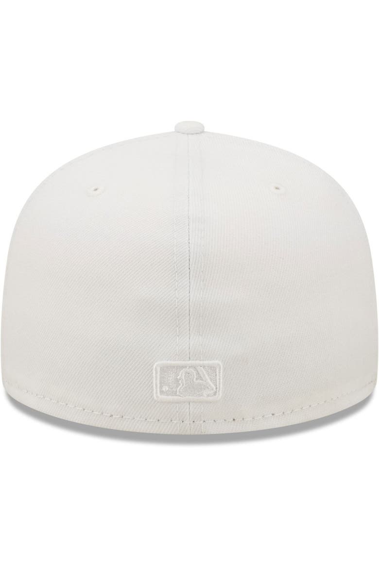 Men's New Era Chicago White Sox White on White 59FIFTY Fitted Hat, Alternate, color, White