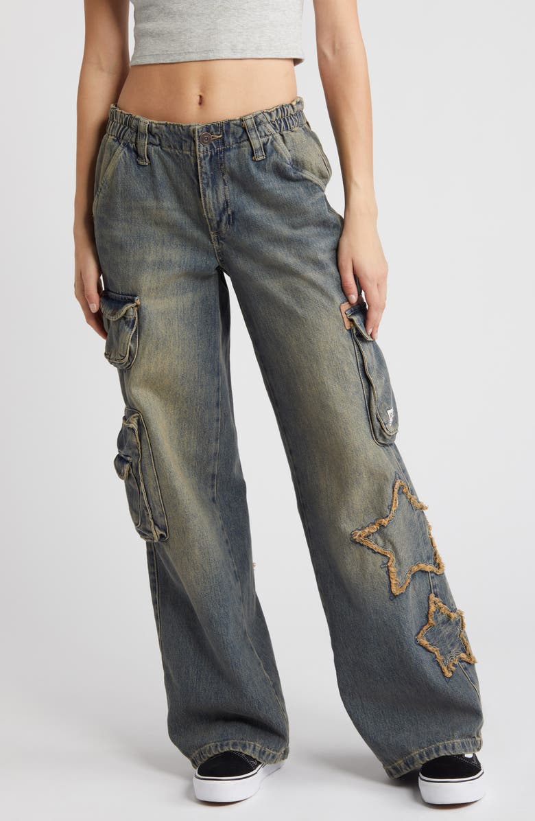 BDG Urban Outfitters Star Cyber Y2K Cargo Jeans, Main, color,