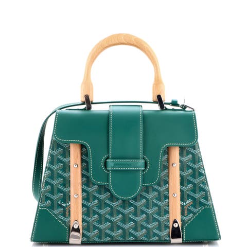 Saigon Top Handle Bag Coated Canvas with Leather PM