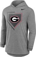Nike Men's Nike Gray Georgia Bulldogs 2026 NCAA Baseball Men's College World Series Dugout Long Sleeve Hooded T-Shirt