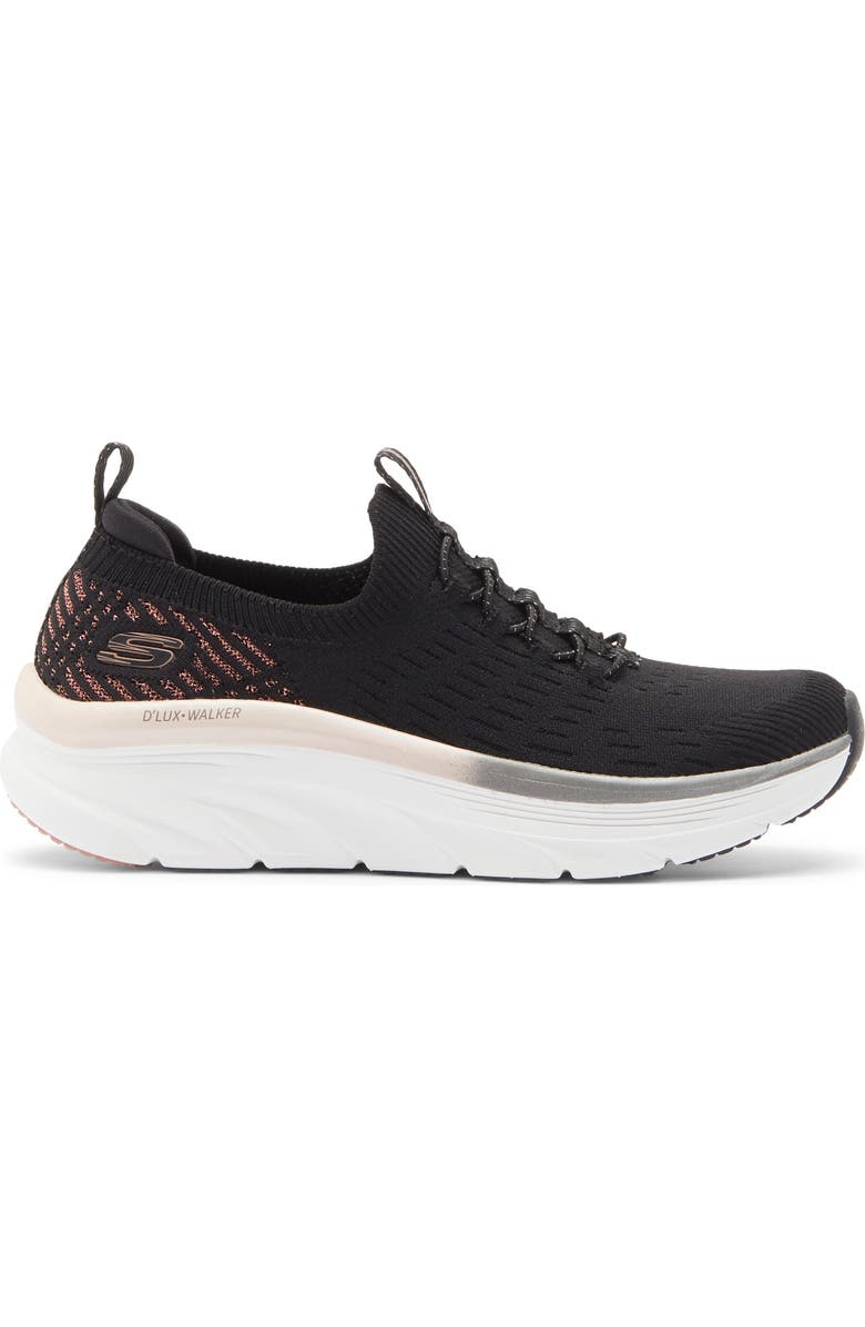SKECHERS Relaxed Fit D'Lux Walker Sneaker, Alternate, color, Black