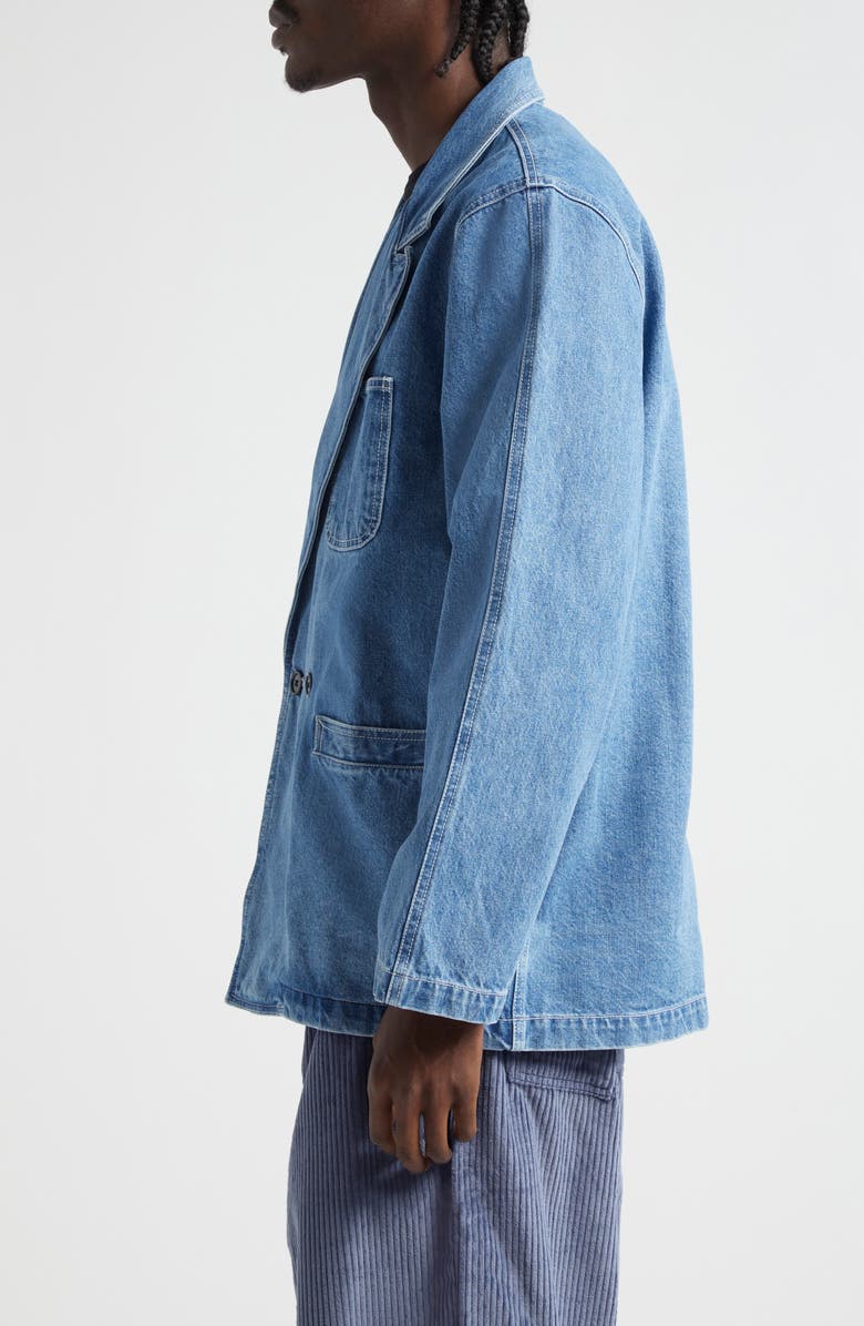 Noah Double Breasted Denim Sport Coat, Alternate, color, 