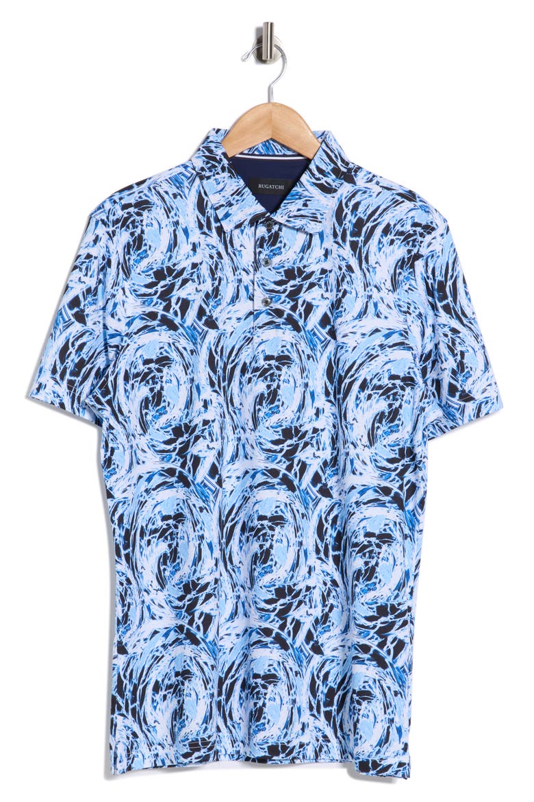 Mercerized Cotton Polo, Alternate, color, AZURE