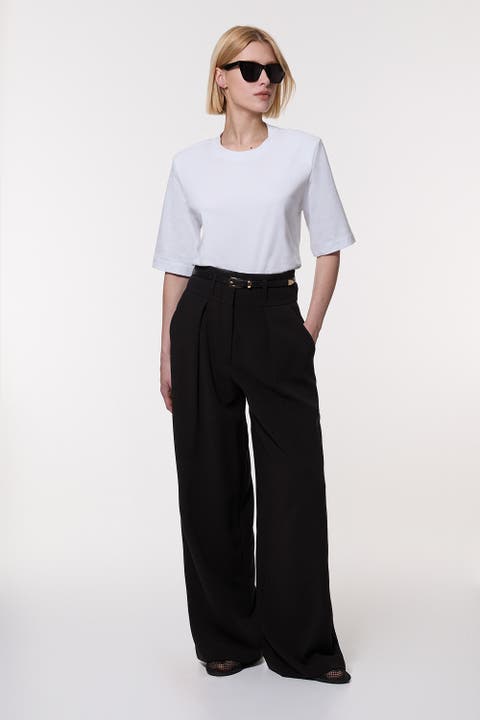 High Waist Wide Leg Pants