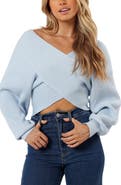 Petal & Pup Langton Wrap Crop Sweater