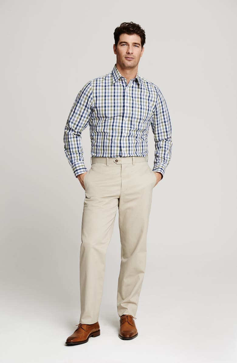 John W. Nordstrom<sup>®</sup> Smartcare<sup>™</sup> Flat Front Supima<sup>®</sup> Cotton Pants, Alternate, color,
