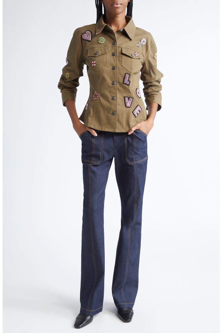 Kenji Topstitch Detail Bootcut Jeans, Alternate, color, INDIGO