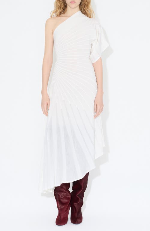 Alaïa Asymmetric Ray Dress in Blanc Naturel  product