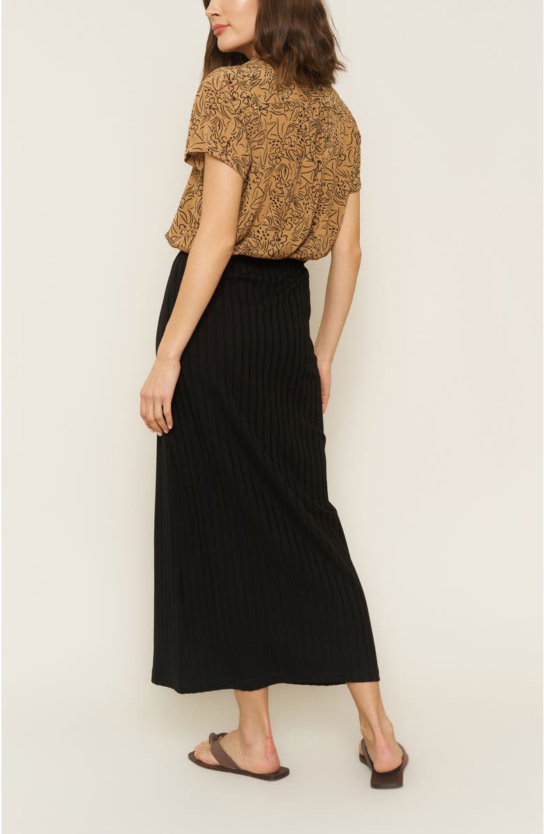Whimsy + Row Jada Skirt, Alternate, color, Black