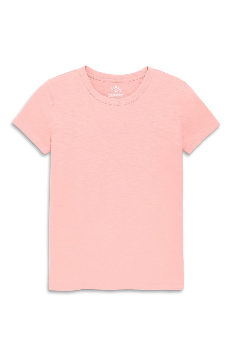 Primary Adult Classic Slub Crewneck Tee, Main, color, Flamingo