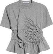 Cecilie Bahnsen Ace Smocked Jersey Peplum Top | Nordstrom
