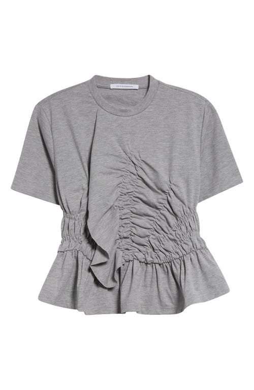 Cecilie Bahnsen Gray Ace T-shirt In Grey Melange