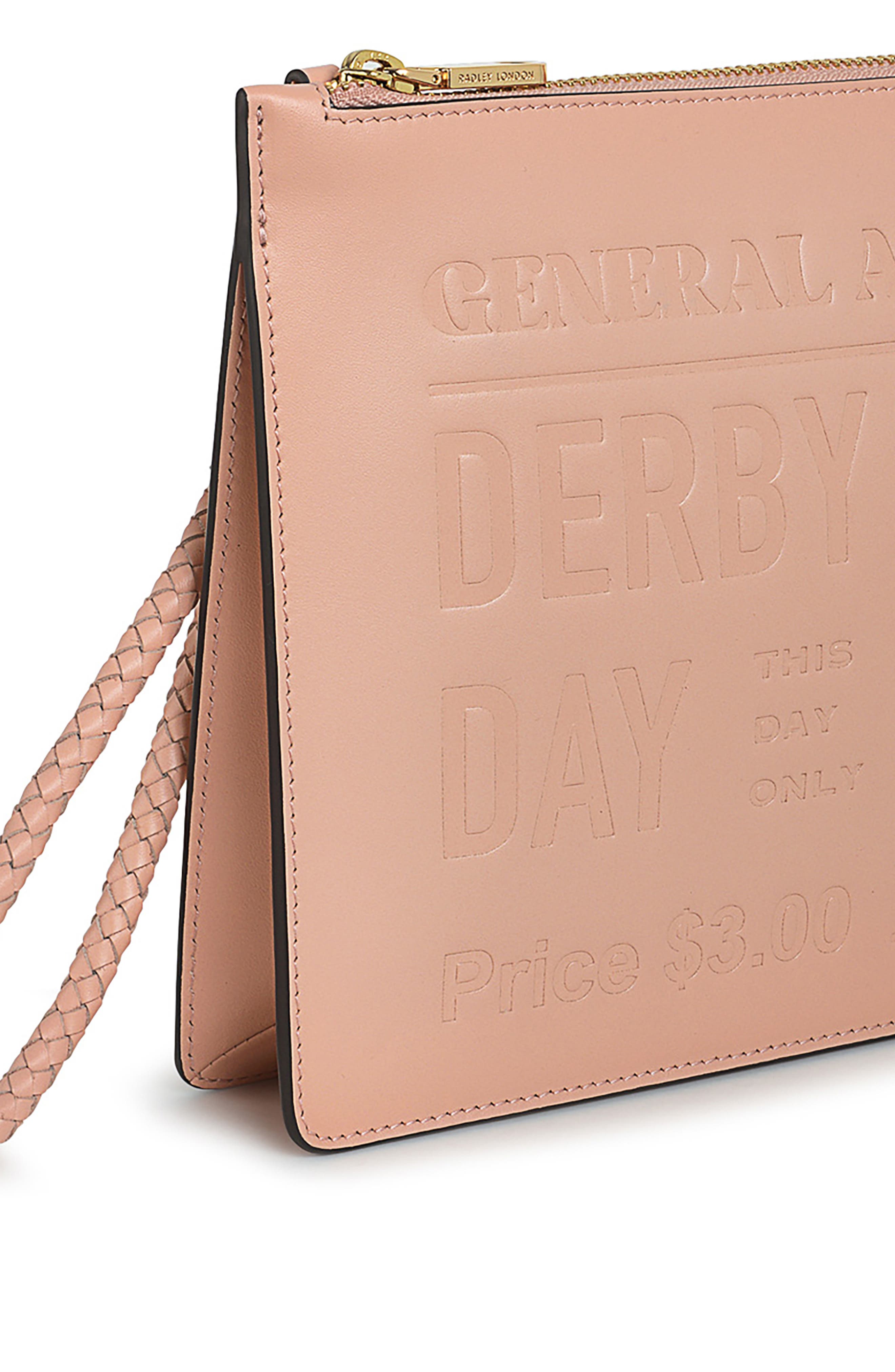 Radley Kentucky Derby Zip Pouch, Alternate, color, Dusty Rose