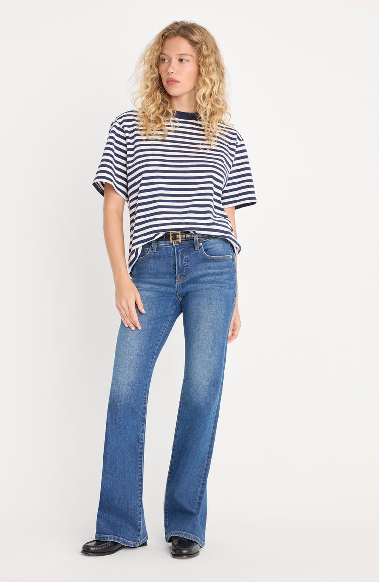 Good American Good Low Rise Bootcut Jeans, Alternate, color, Articulate