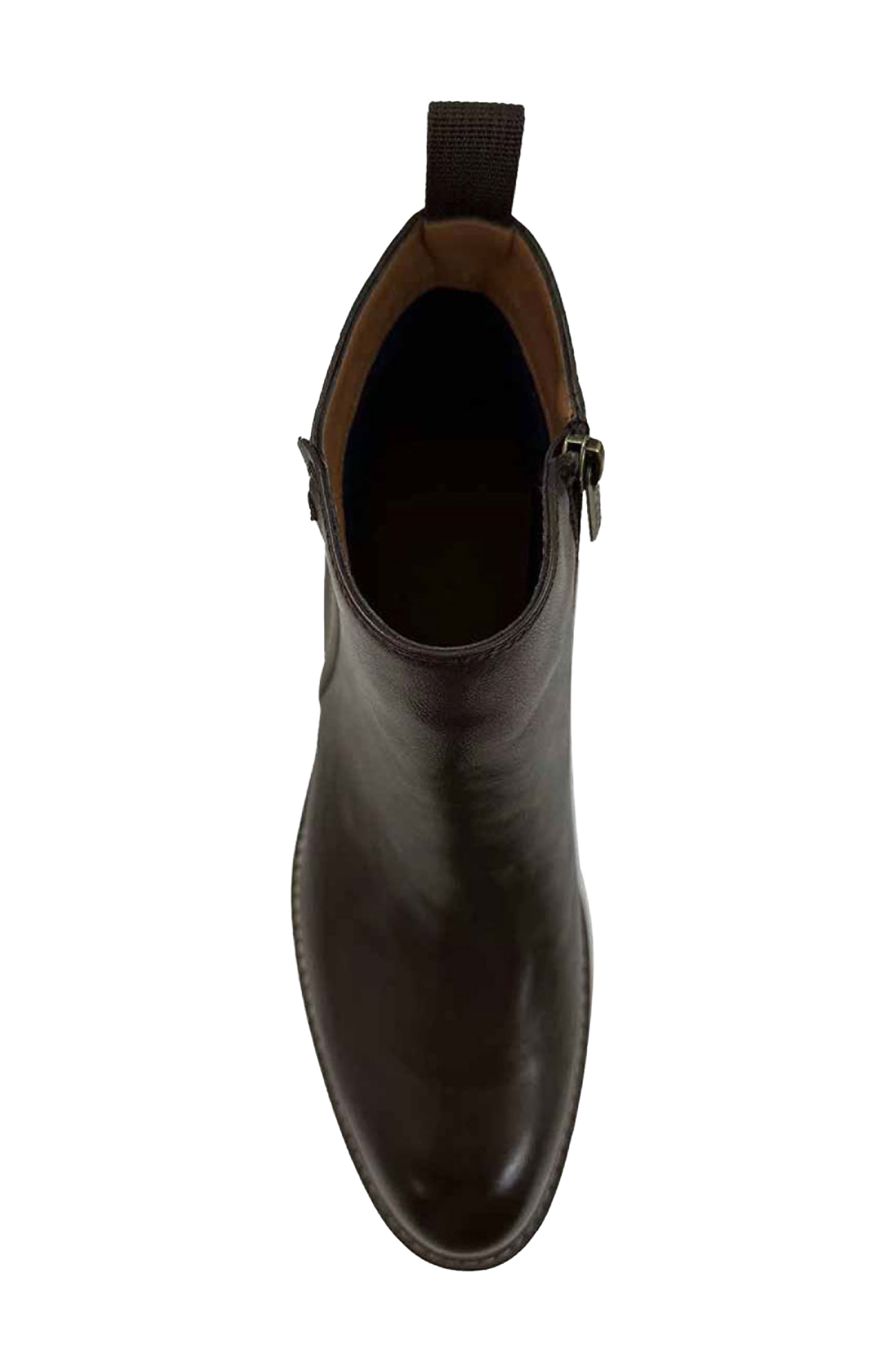 Daming Faux Leather Chelsea Boot, Alternate, color, DARK BROWN