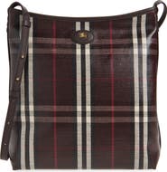 Burberry Small Highlands Coated Canvas Crossbody Bag