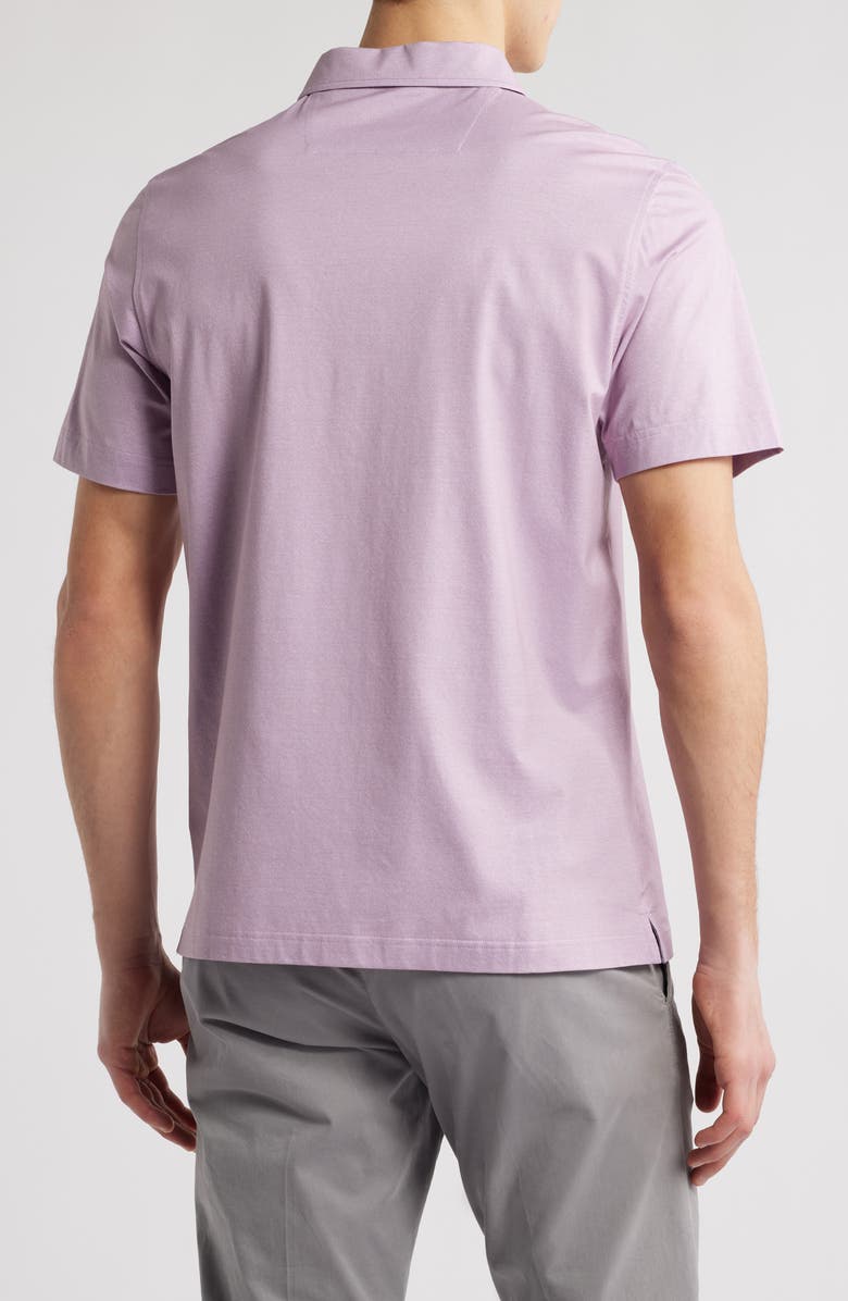Bugatchi Vincent OoohCotton<sup>®</sup> Double Knit Solid Polo, Alternate, color, Dusty Pink