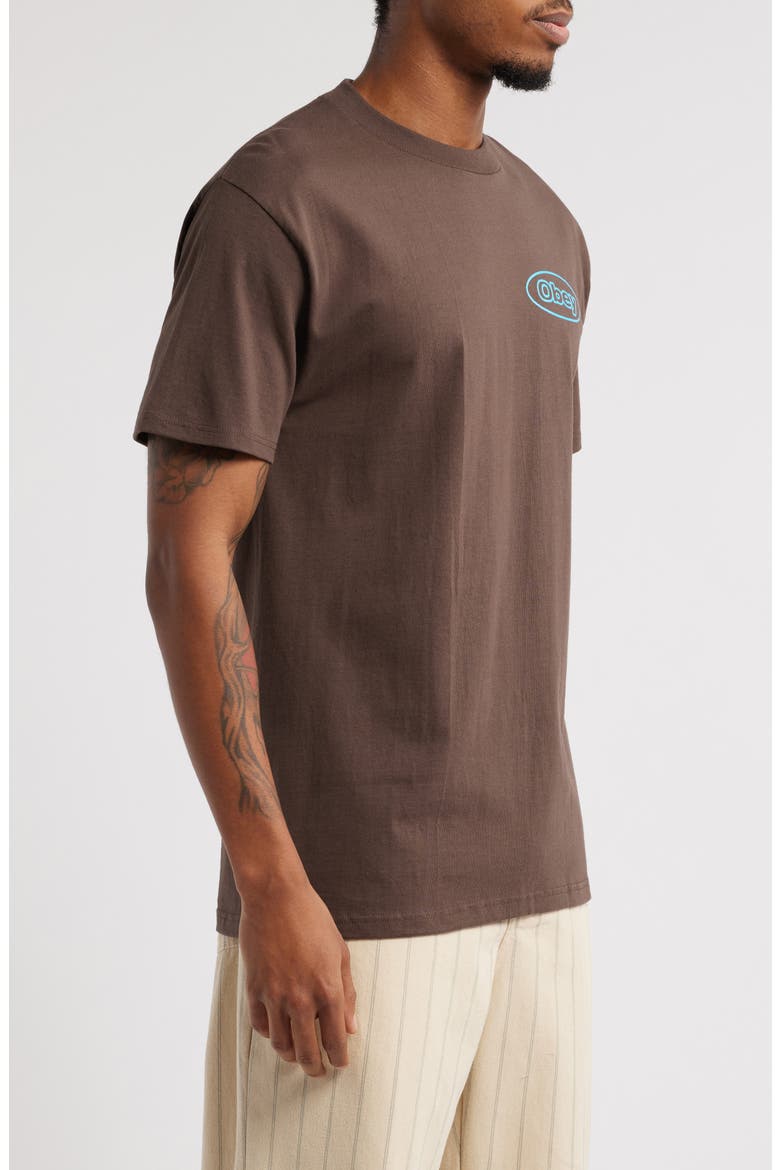 Reaction Graphic T-Shirt, Alternate, color, JAVA BROWN