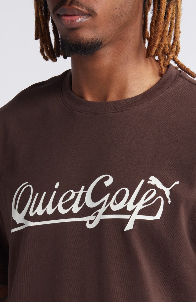 Quiet Golf x PUMA Script Cotton Graphic T-Shirt, Alternate, color,