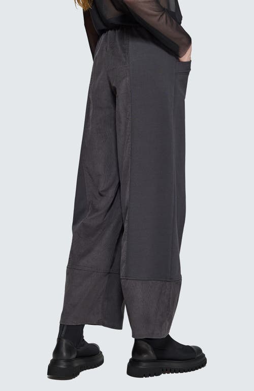 Luukaa Sable Structured Wide-leg Pants In Gray
